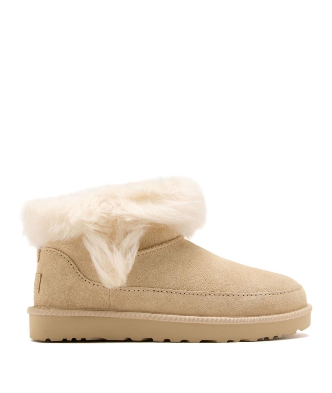 UGG AUSTRALIA Бежевые кожаные ботинки, фото 1