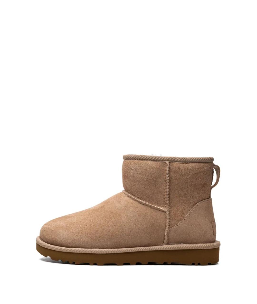UGG AUSTRALIA Бежевые нубуковые ботинки, фото 4