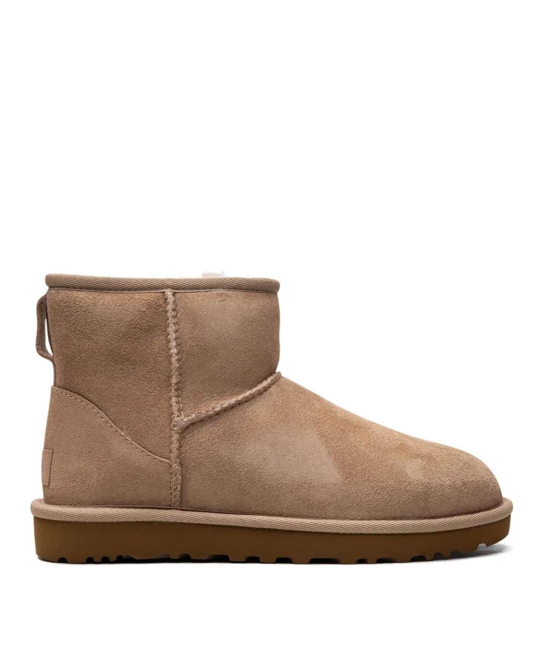 UGG AUSTRALIA Бежевые нубуковые ботинки, фото 1