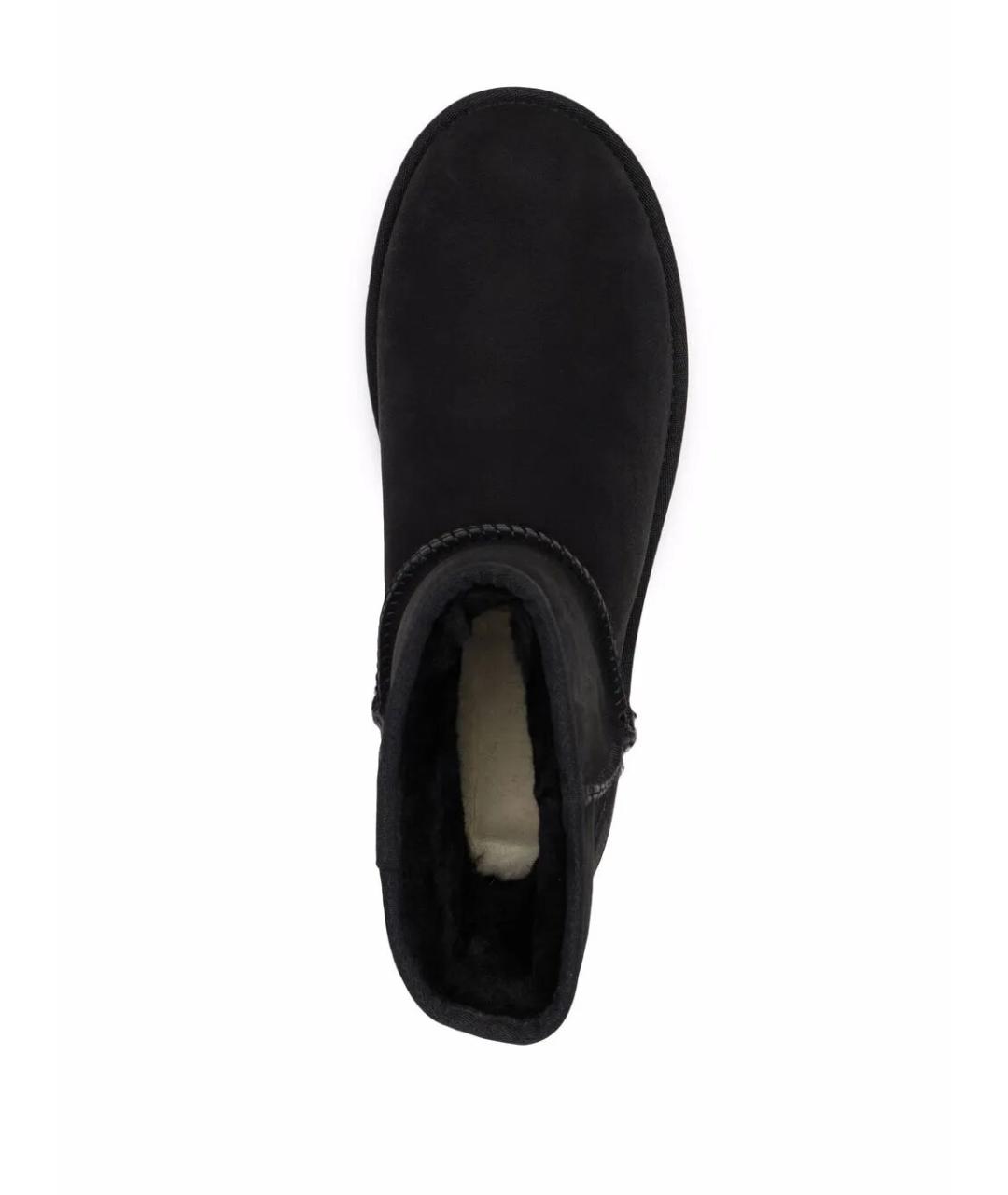 UGG AUSTRALIA Черные нубуковые ботинки, фото 2