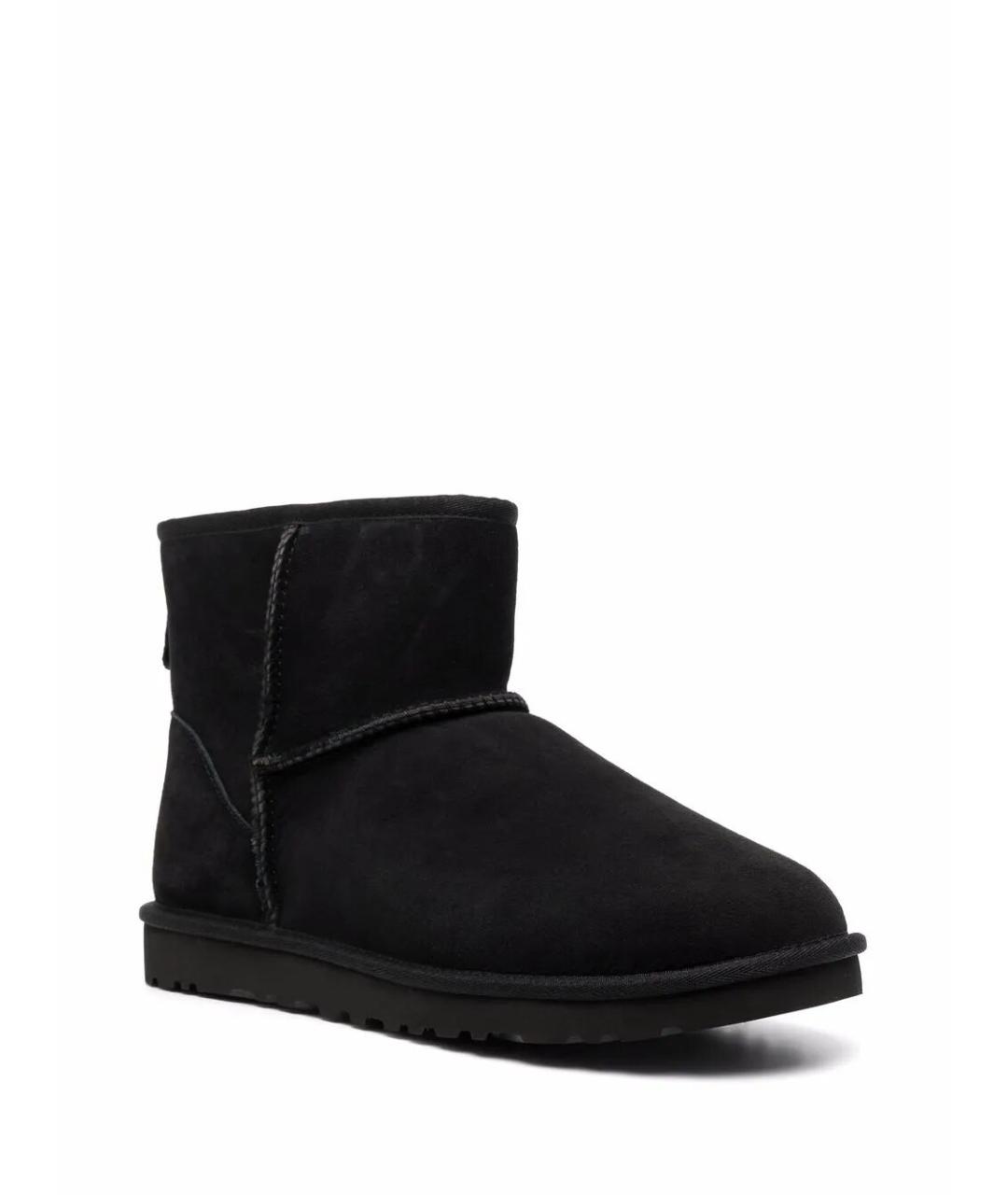 UGG AUSTRALIA Черные нубуковые ботинки, фото 3