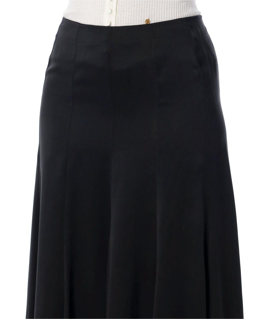 CHLOE Черная шелковая юбка макси, фото 3