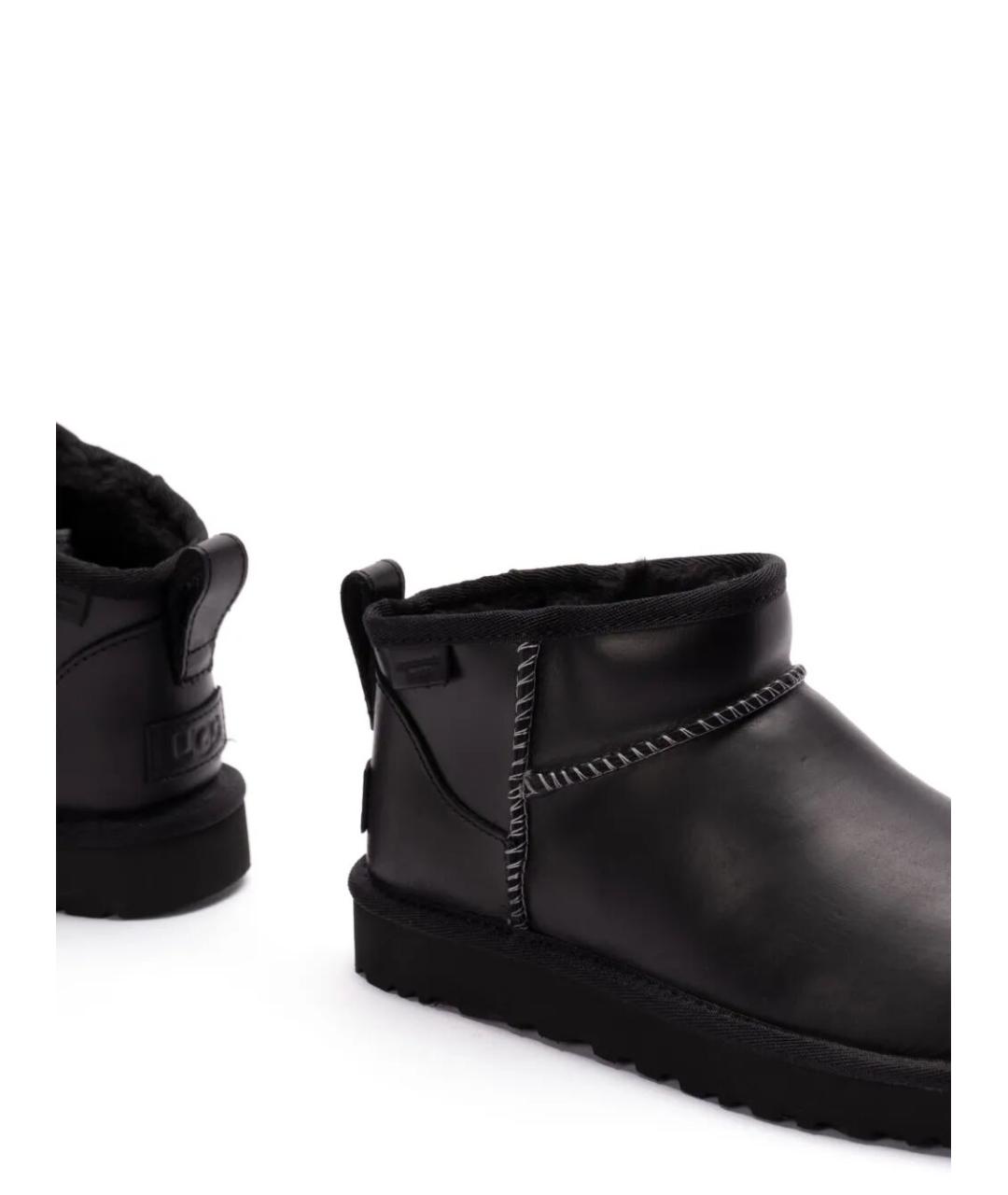 UGG AUSTRALIA Черные нубуковые ботинки, фото 5