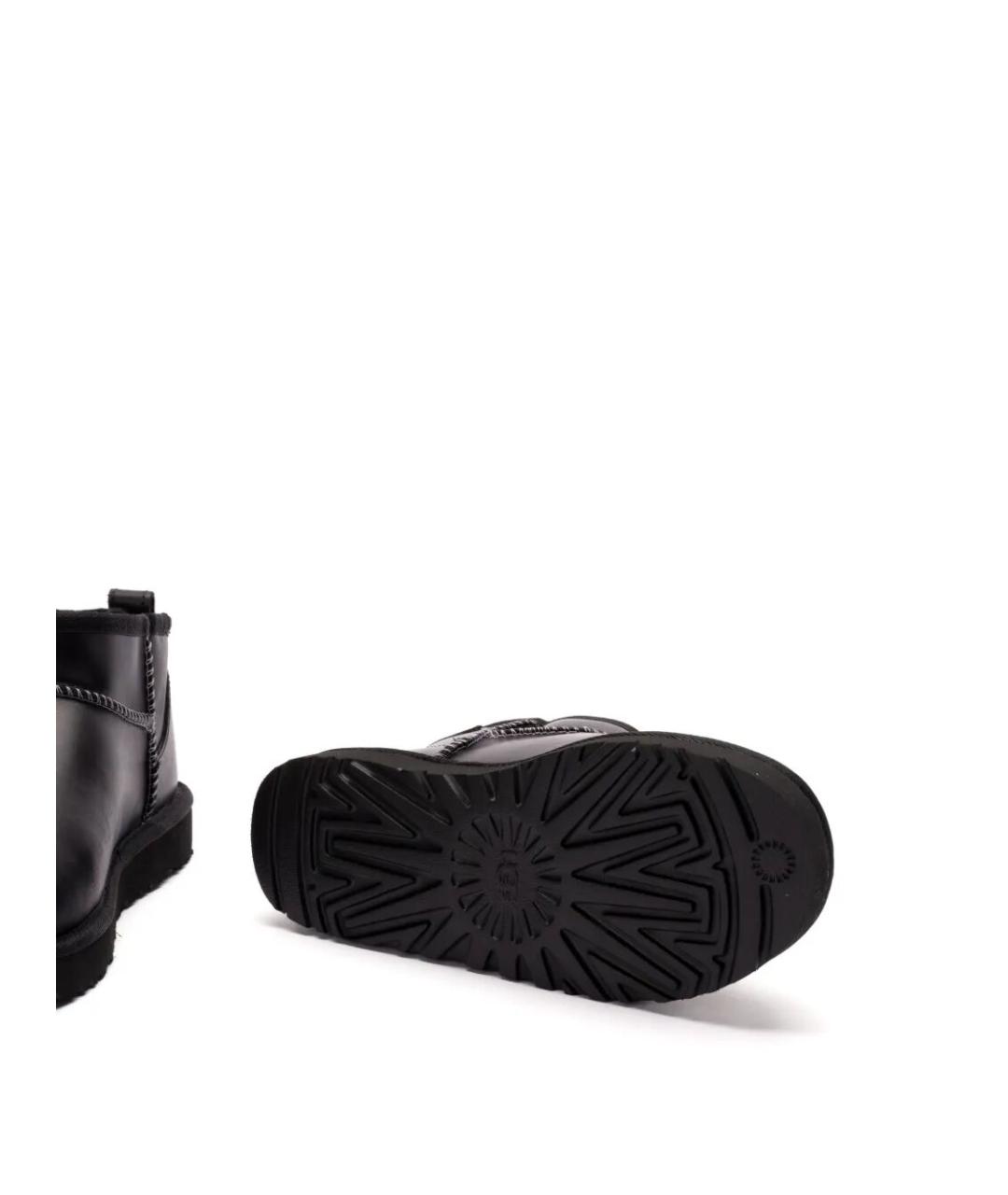 UGG AUSTRALIA Черные нубуковые ботинки, фото 2