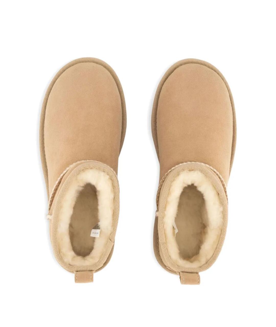 UGG AUSTRALIA Бежевые нубуковые ботинки, фото 2