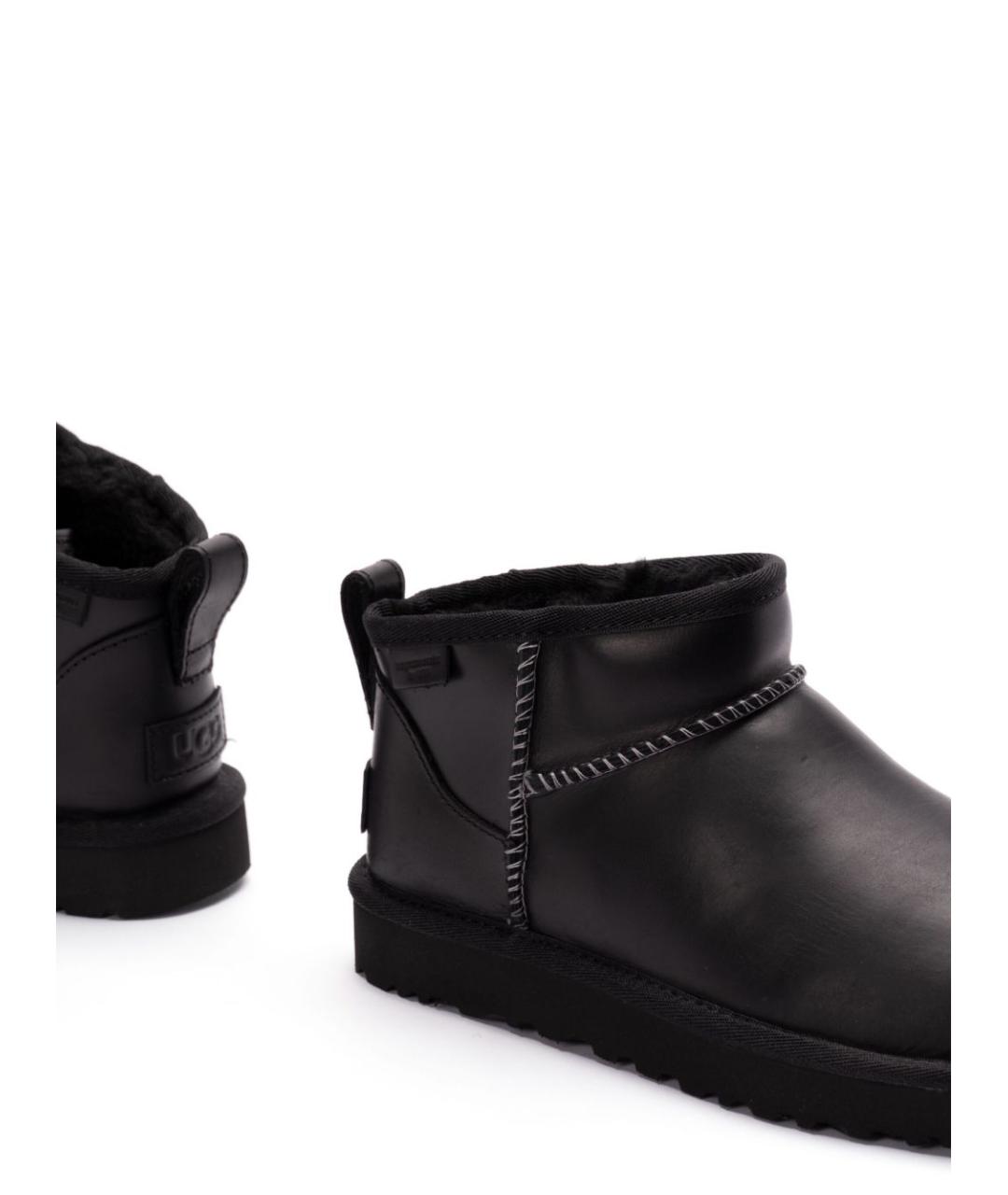 UGG AUSTRALIA Черные нубуковые ботинки, фото 2