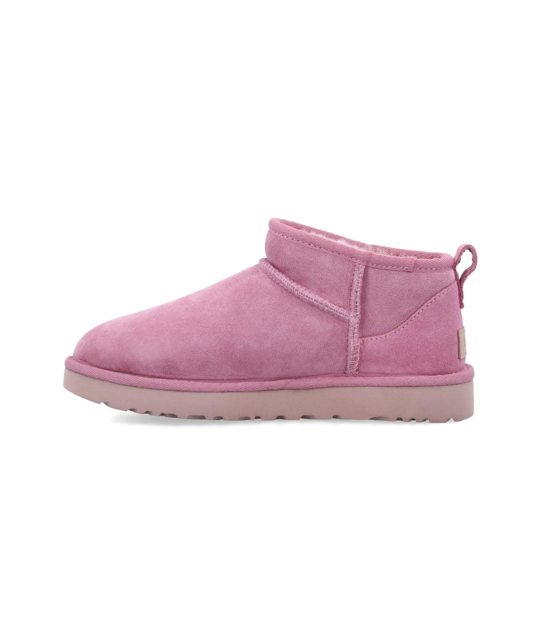 UGG AUSTRALIA Розовые кожаные ботинки, фото 3