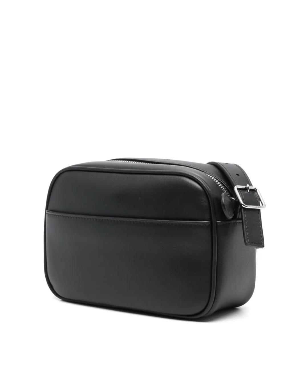 COURREGES Черная кожаная сумка через плечо, фото 3