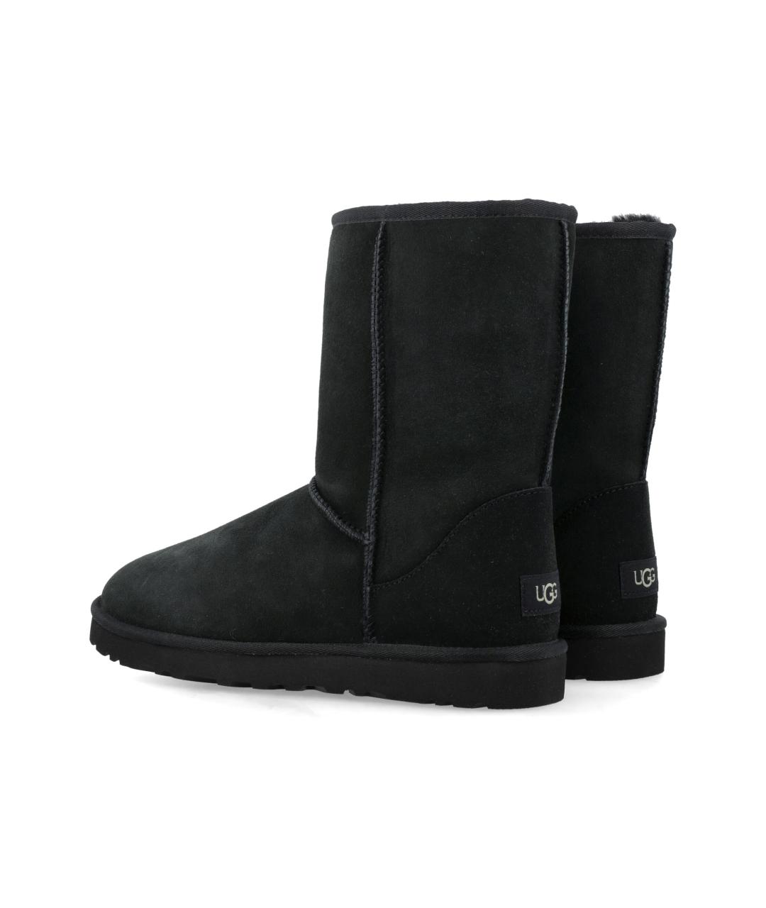 UGG AUSTRALIA Черные нубуковые низкие ботинки, фото 4