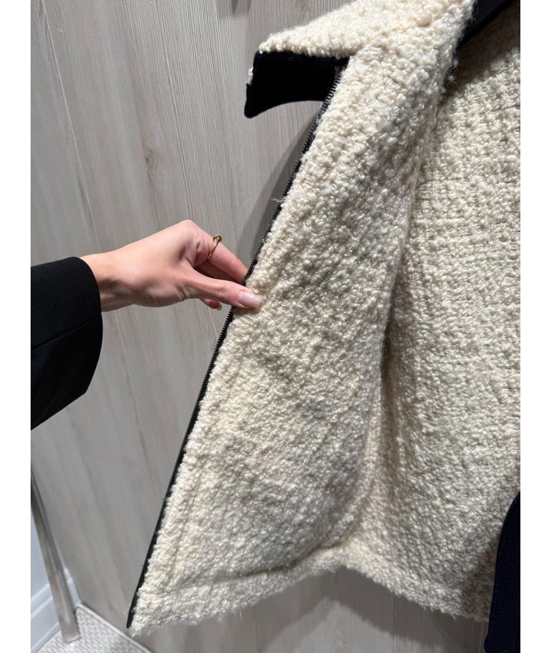 CHANEL Темно-синий шерстяной жилет, фото 6