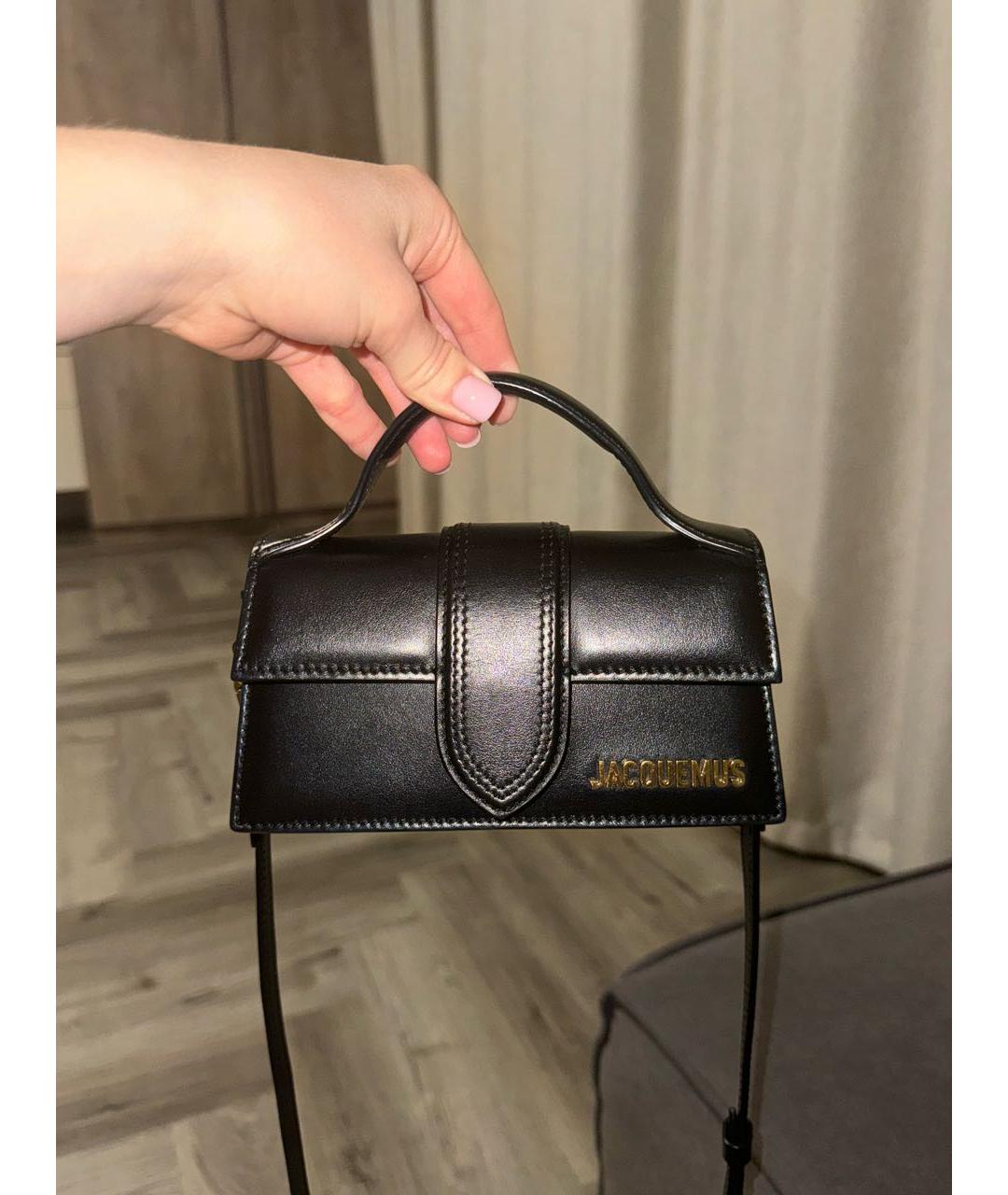 JACQUEMUS Белая кожаная сумка через плечо, фото 5