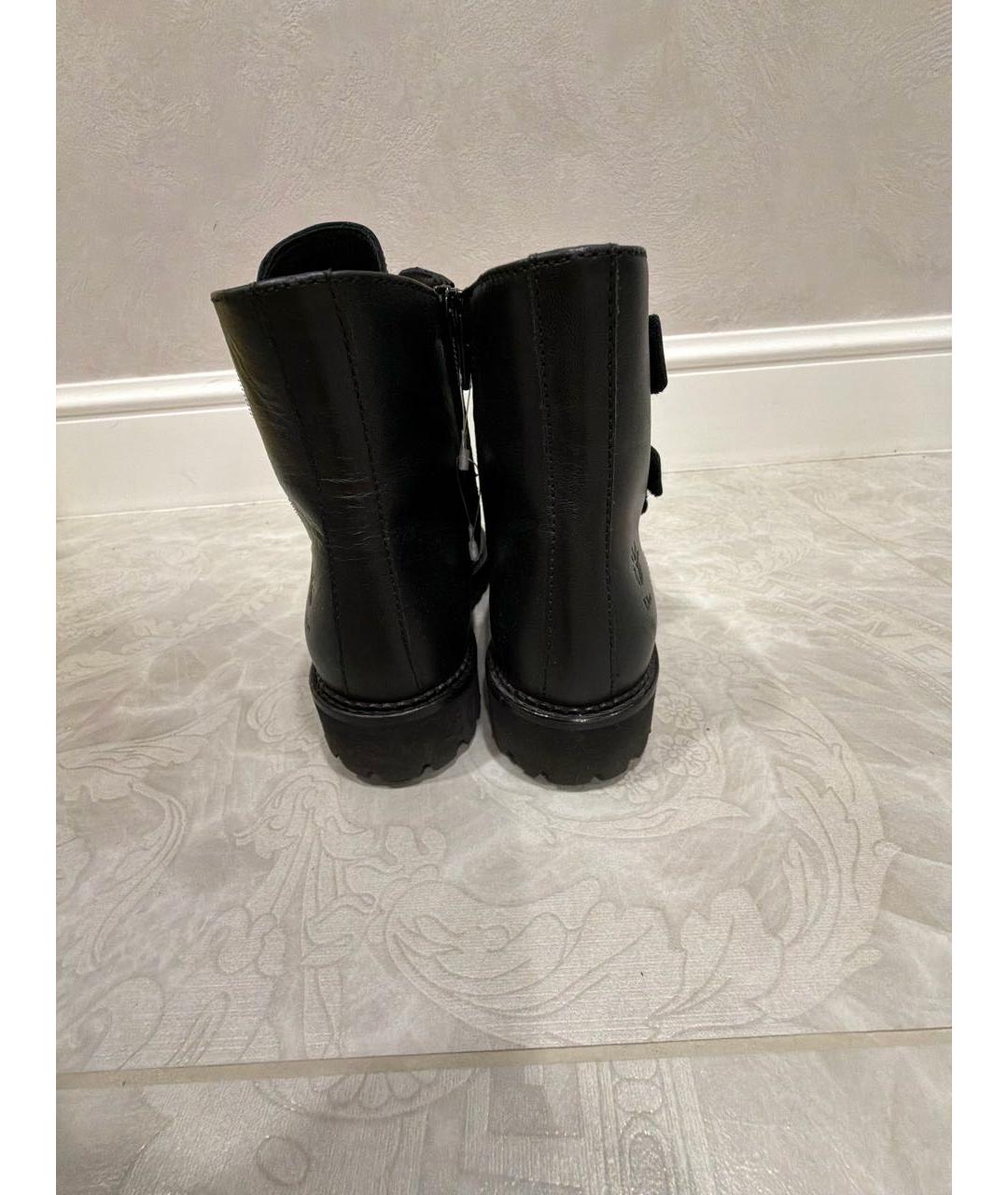 CHRISTIAN DIOR Черные кожаные ботинки, фото 4