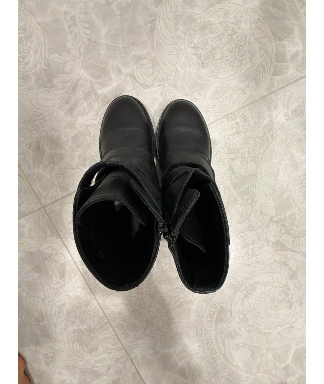 CHRISTIAN DIOR Черные кожаные ботинки, фото 3