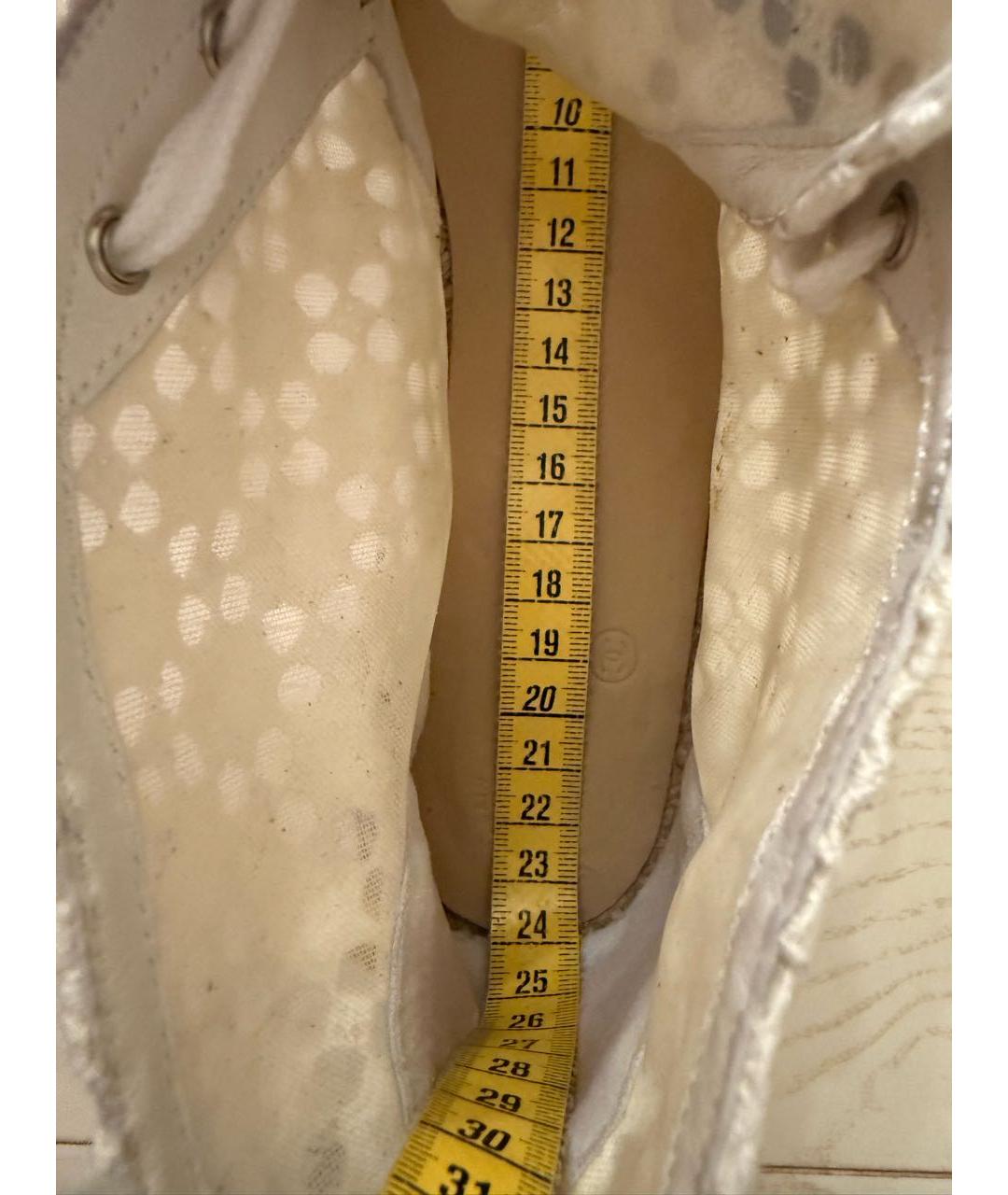 CHANEL Белые текстильные кроссовки, фото 5