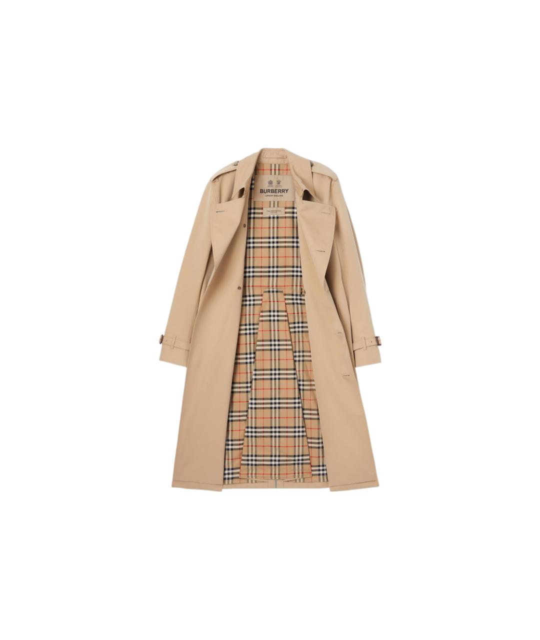 BURBERRY Бежевый тренч / плащ, фото 2