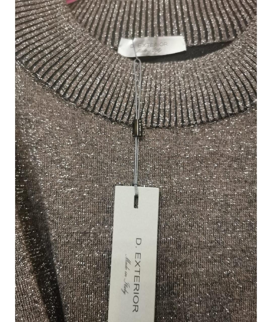 D.EXTERIOR Коричневое вискозное повседневное платье, фото 3