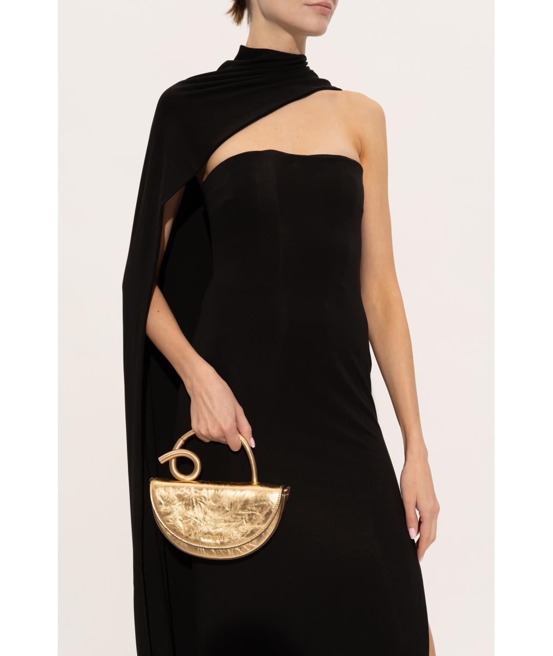 CULT GAIA Золотая сумка с короткими ручками, фото 2