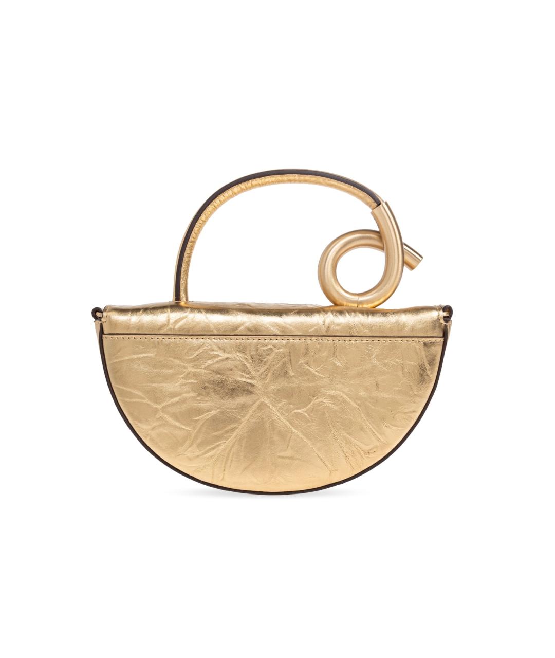 CULT GAIA Золотая сумка с короткими ручками, фото 4