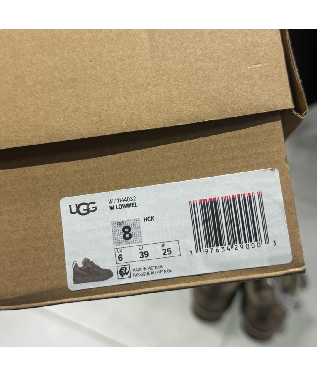 UGG AUSTRALIA Бежевые замшевые кроссовки, фото 5