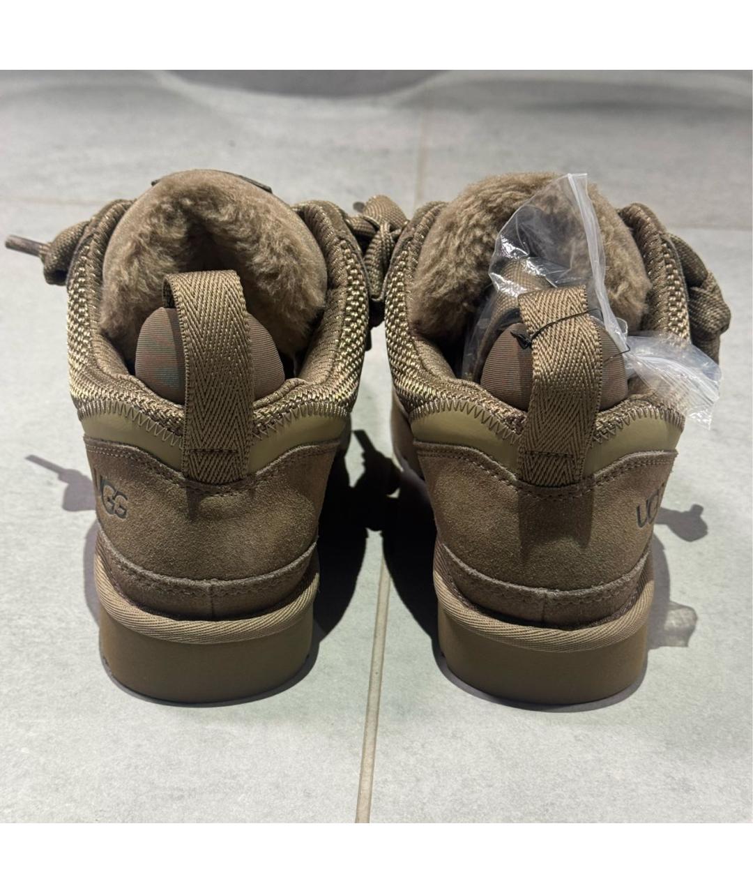 UGG AUSTRALIA Бежевые замшевые кроссовки, фото 4