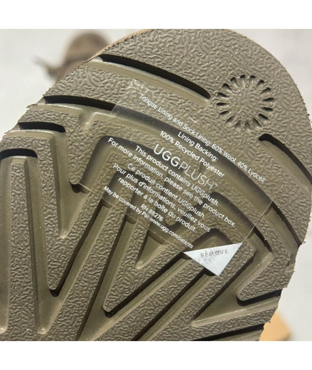 UGG AUSTRALIA Бежевые замшевые кроссовки, фото 7