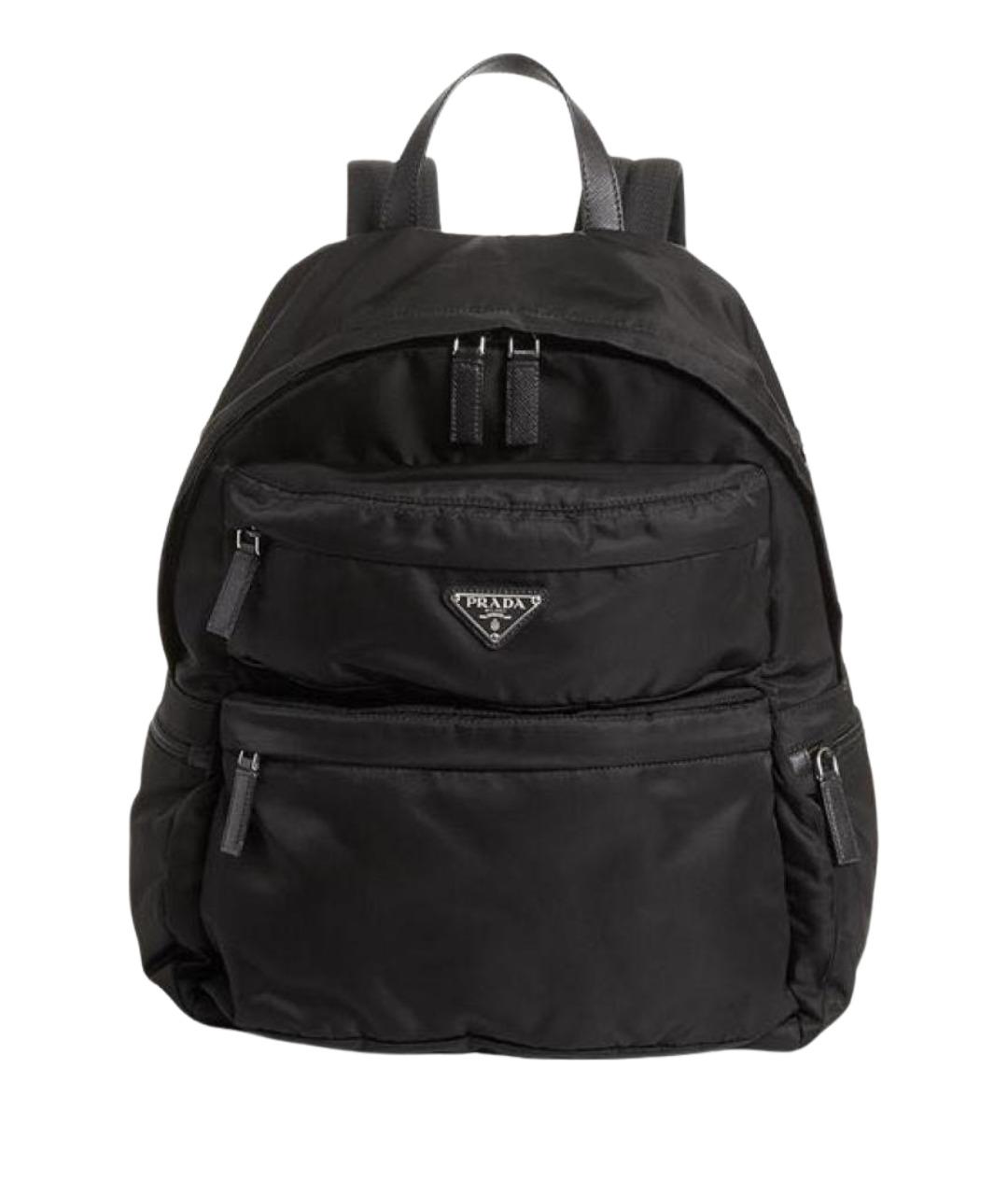 PRADA Черный тканевый рюкзак, фото 1