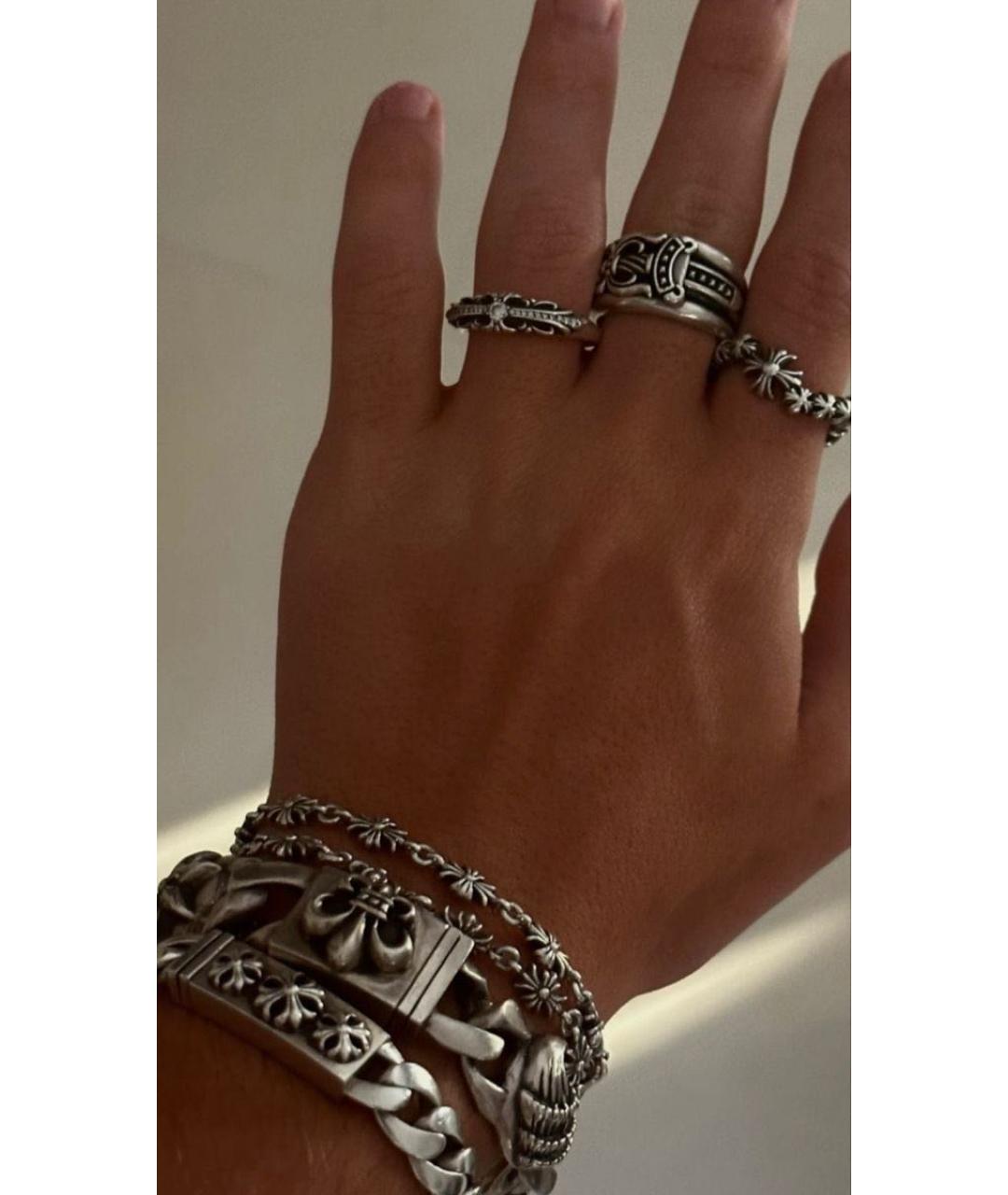 CHROME HEARTS Серебряное серебряное кольцо, фото 6