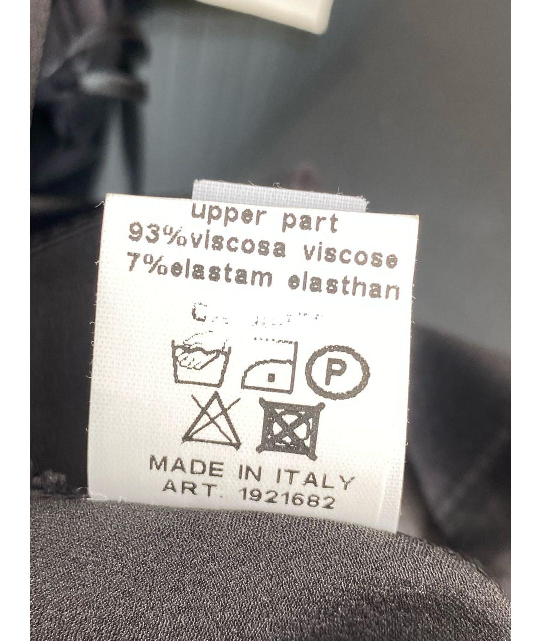 TWIN-SET Антрацитовое вискозное платье, фото 7