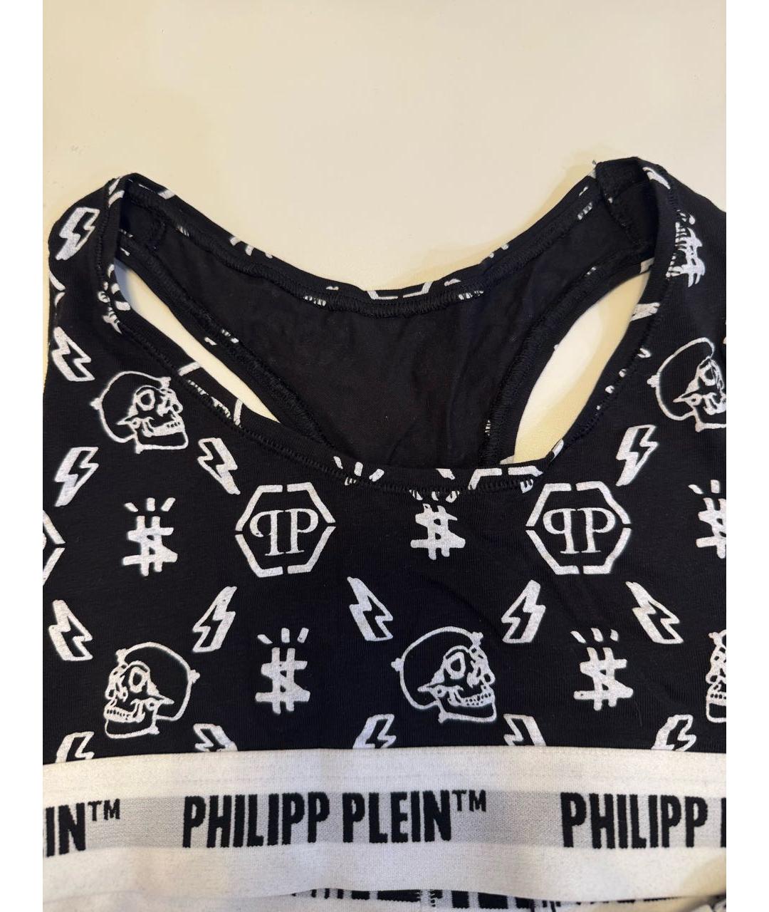 PHILIPP PLEIN Черный бюстгалтеры, фото 4