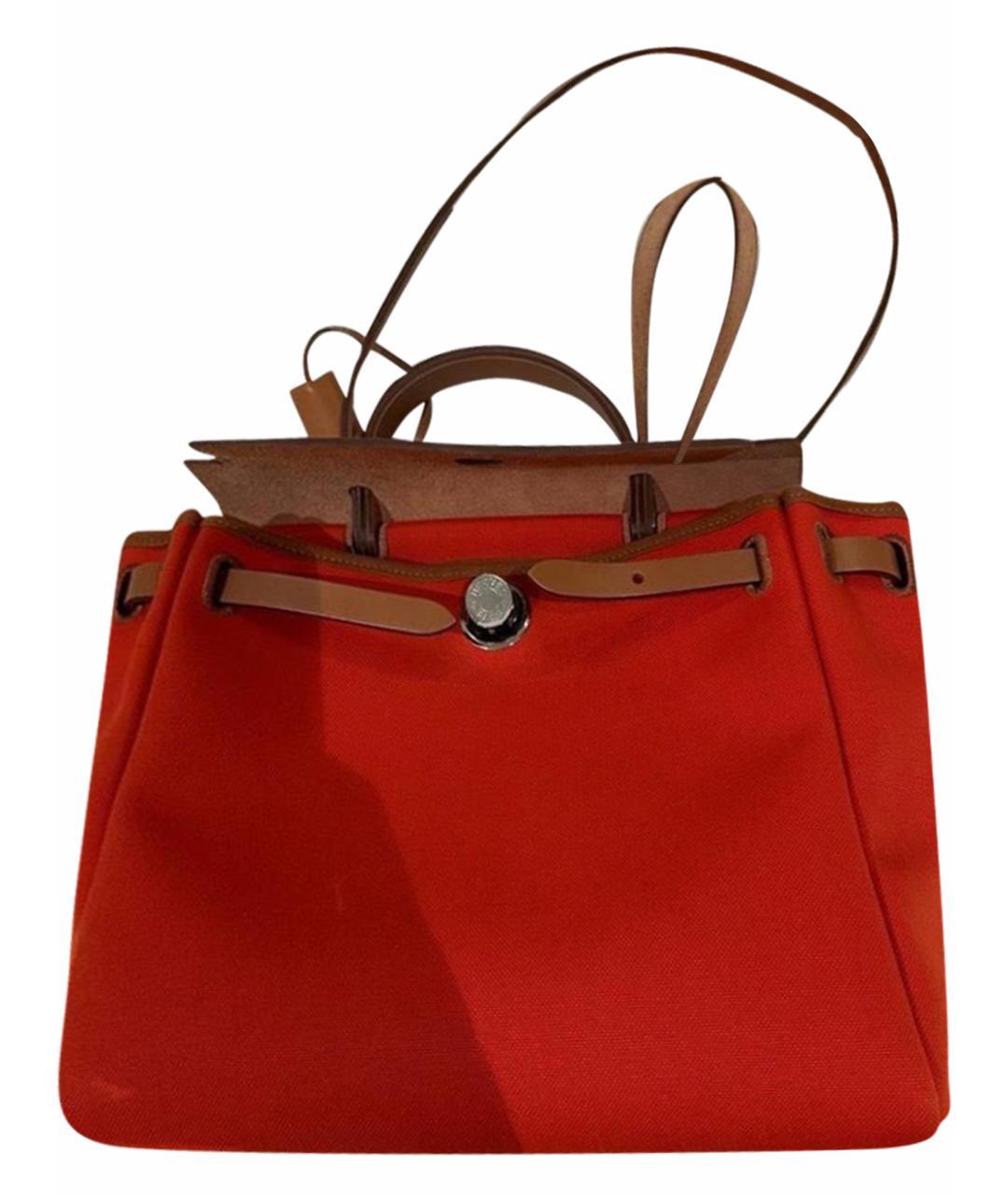 HERMES Красная сумка тоут, фото 1