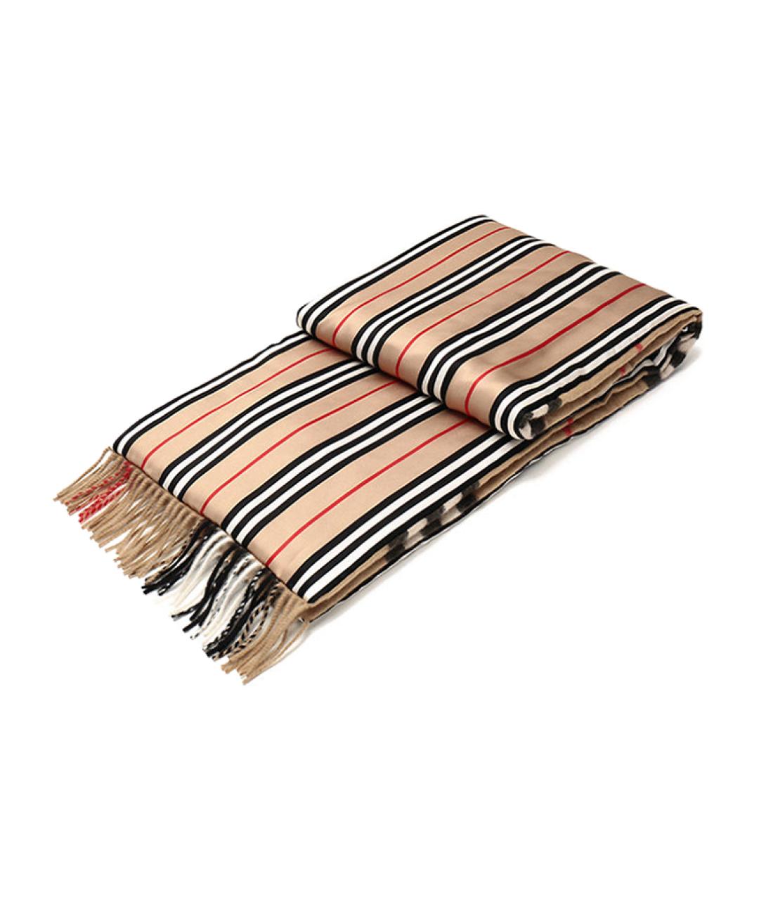 BURBERRY Бежевый кашемировый шарф, фото 3