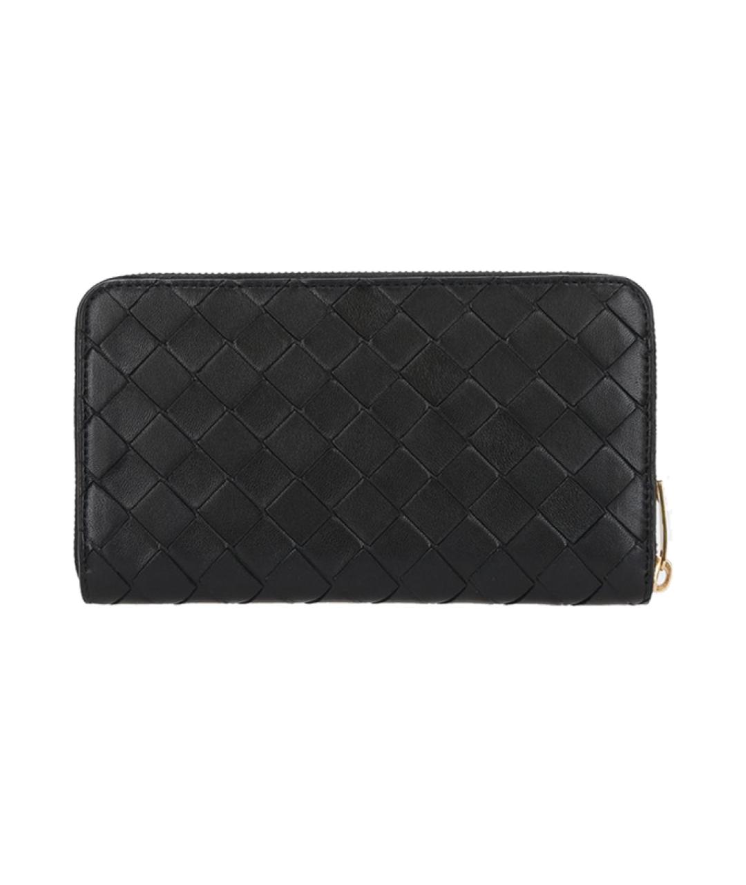 BOTTEGA VENETA Черный кожаный кошелек, фото 5