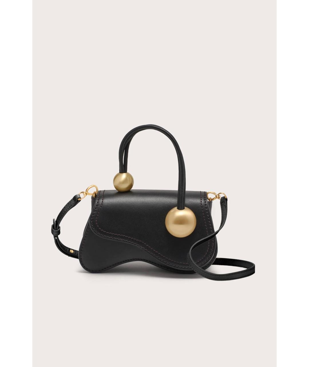 CULT GAIA Черная сумка с короткими ручками, фото 4