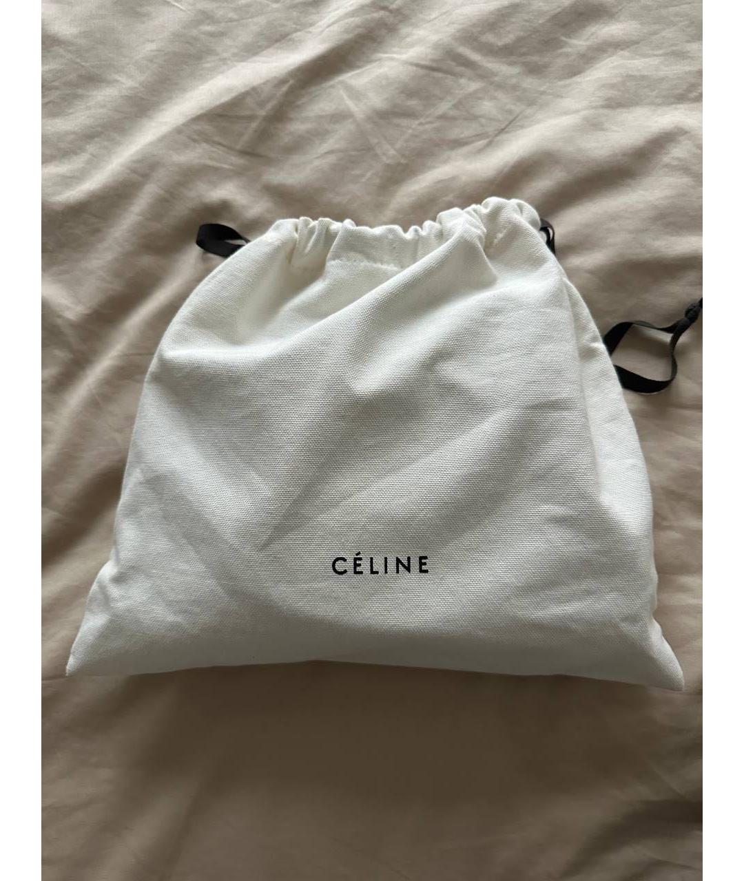 CELINE Черная кожаная сумка через плечо, фото 4