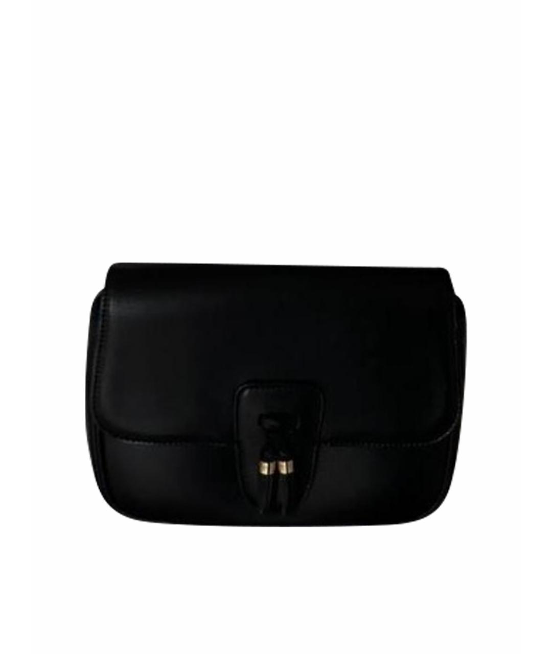 CELINE Черная кожаная сумка через плечо, фото 1