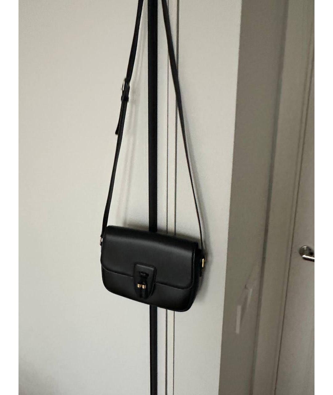 CELINE Черная кожаная сумка через плечо, фото 2