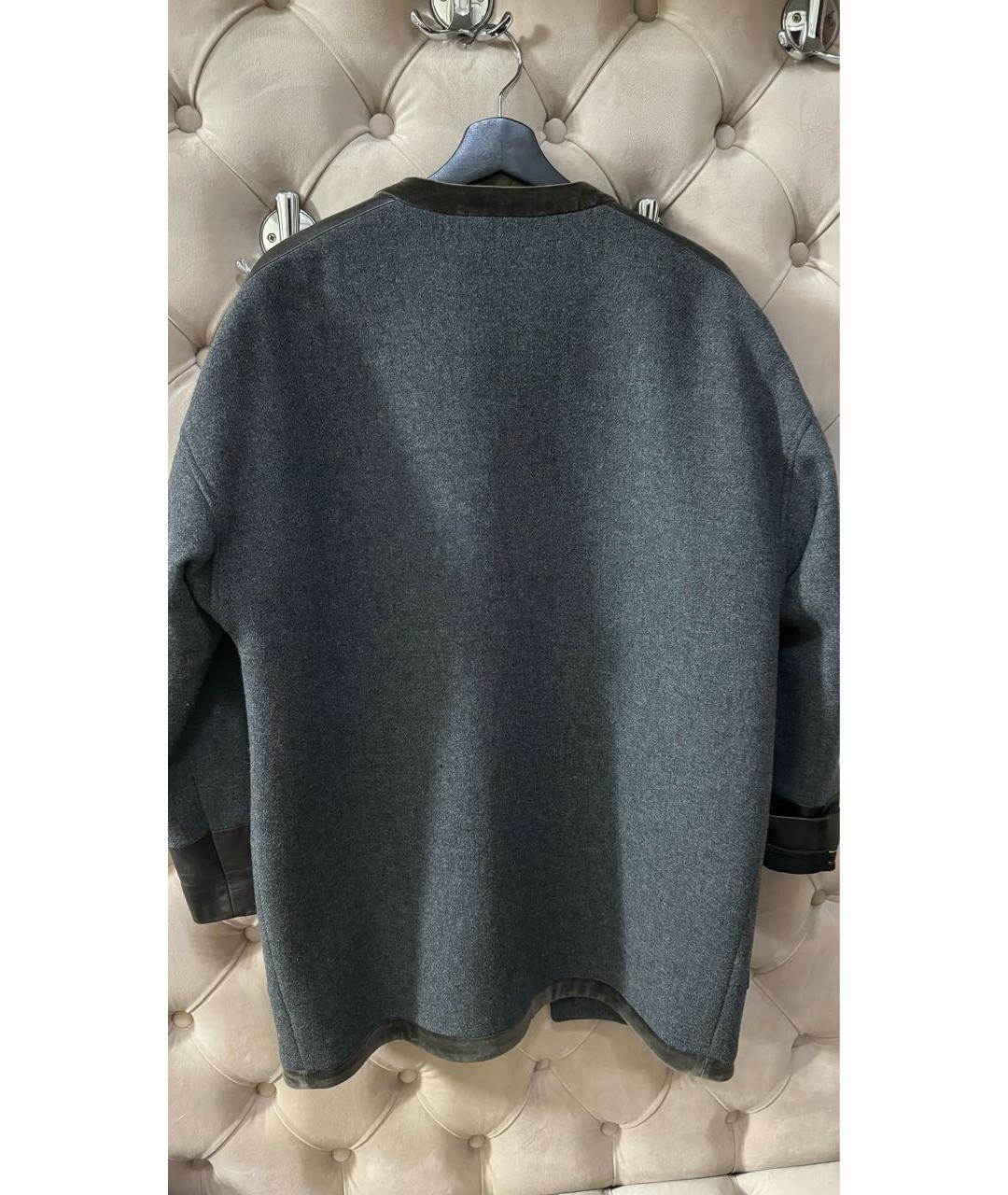 ETRO Серое шерстяное пальто, фото 2