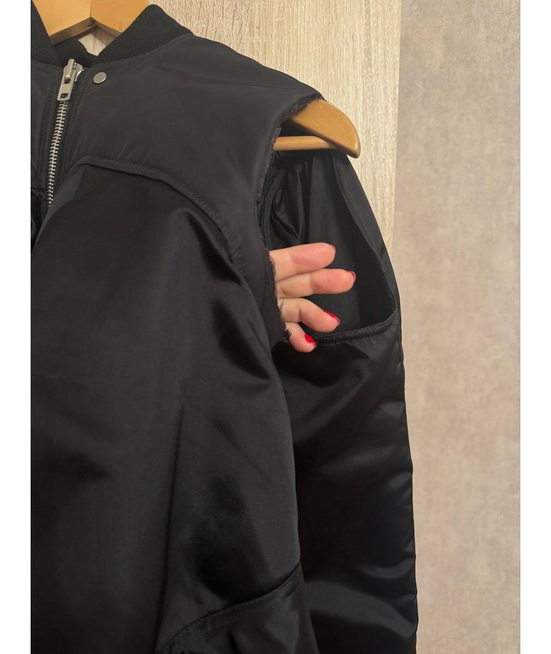 RICK OWENS Черная хлопковая куртка, фото 6