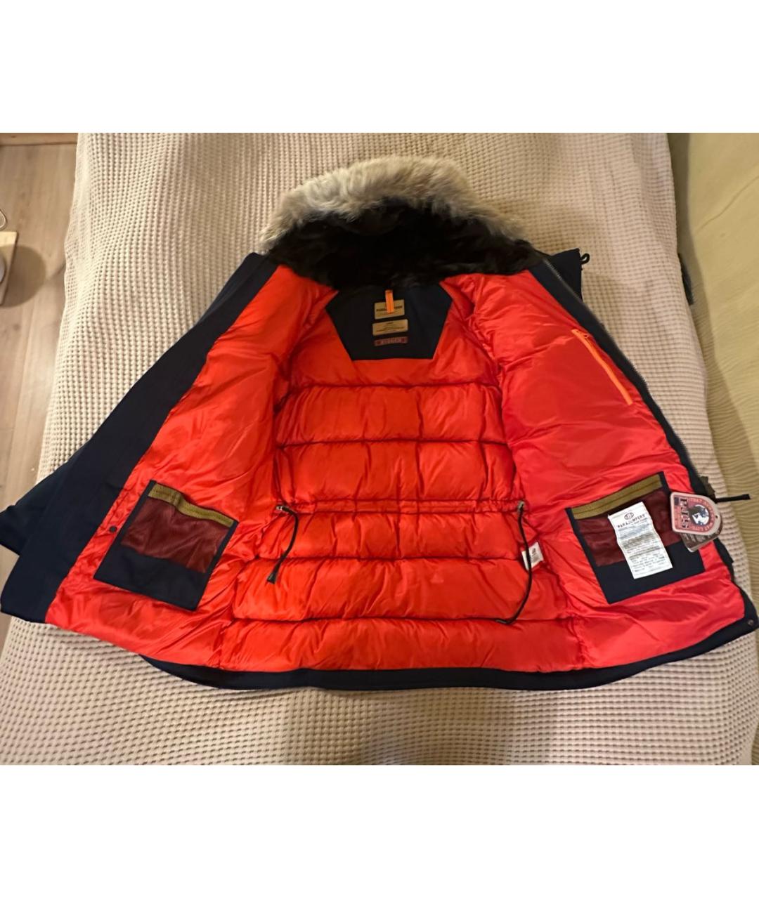 PARAJUMPERS Темно-синий полиамидовый пуховик, фото 7