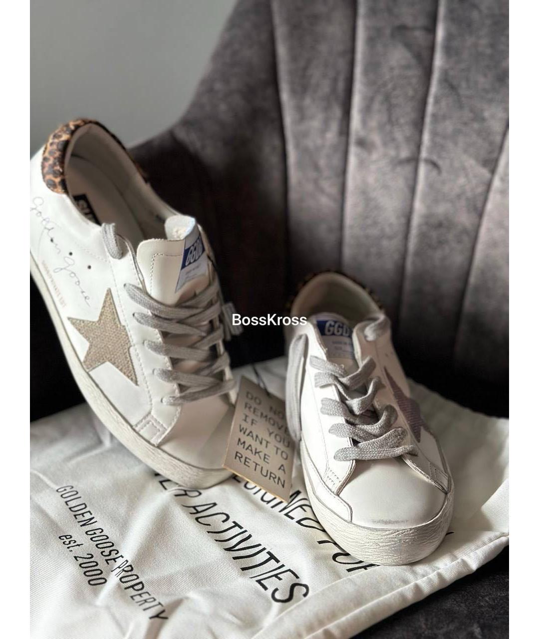 GOLDEN GOOSE DELUXE BRAND Белые кожаные кеды, фото 6