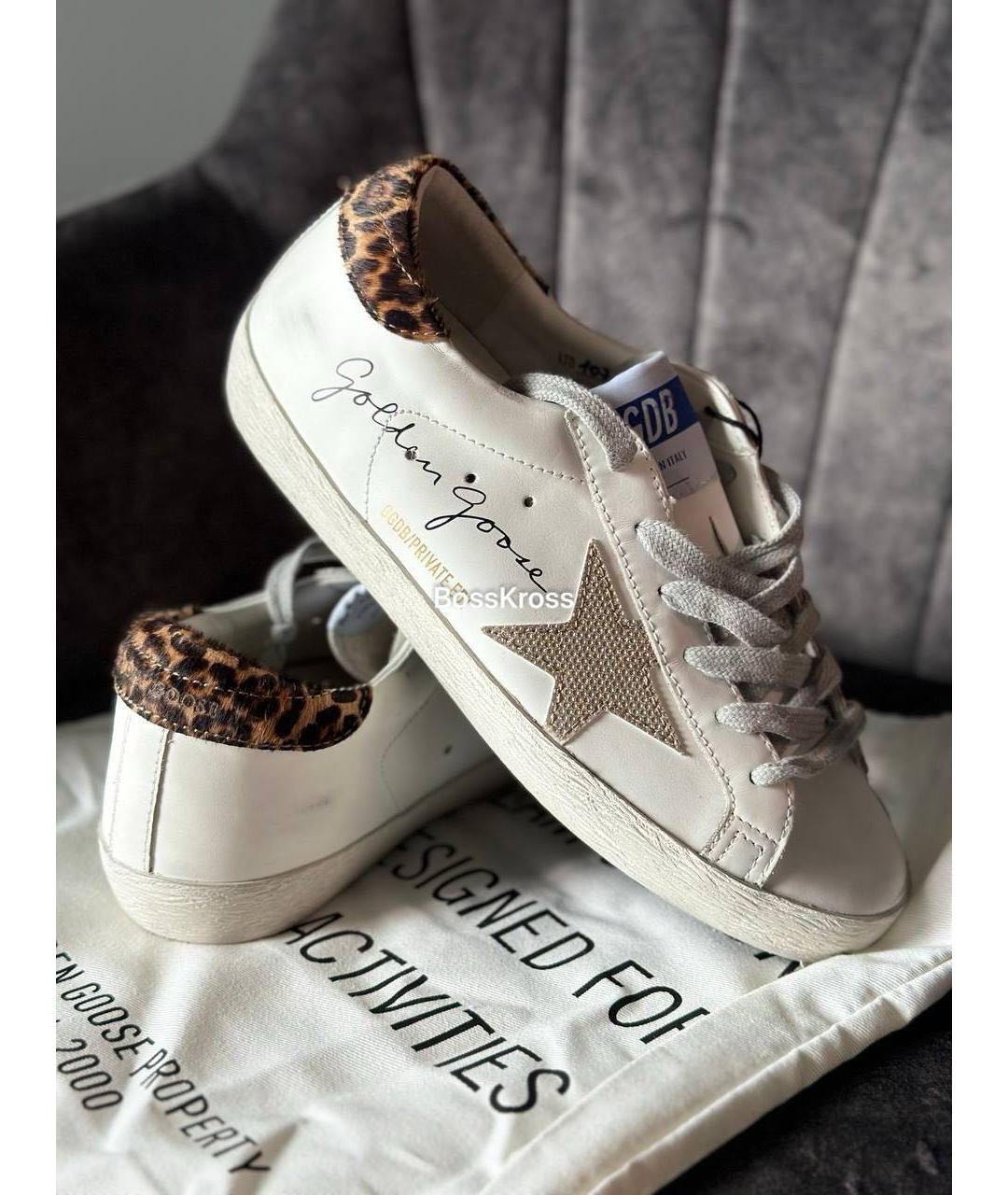 GOLDEN GOOSE DELUXE BRAND Белые кожаные кеды, фото 3