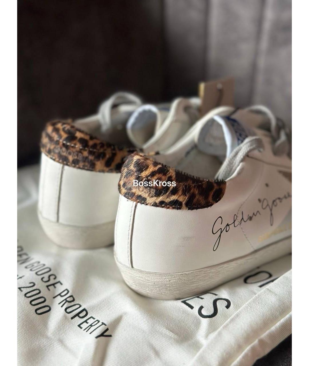 GOLDEN GOOSE DELUXE BRAND Белые кожаные кеды, фото 4