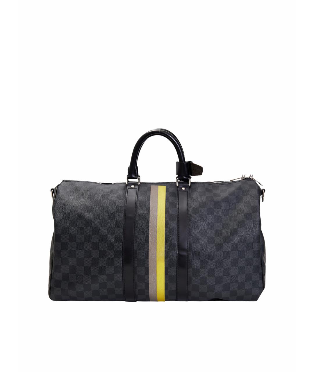 LOUIS VUITTON Серая кожаная дорожная/спортивная сумка, фото 1