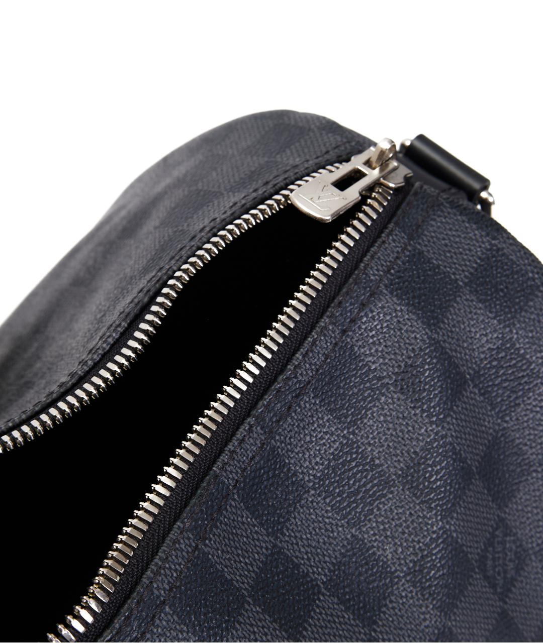 LOUIS VUITTON Серая кожаная дорожная/спортивная сумка, фото 6