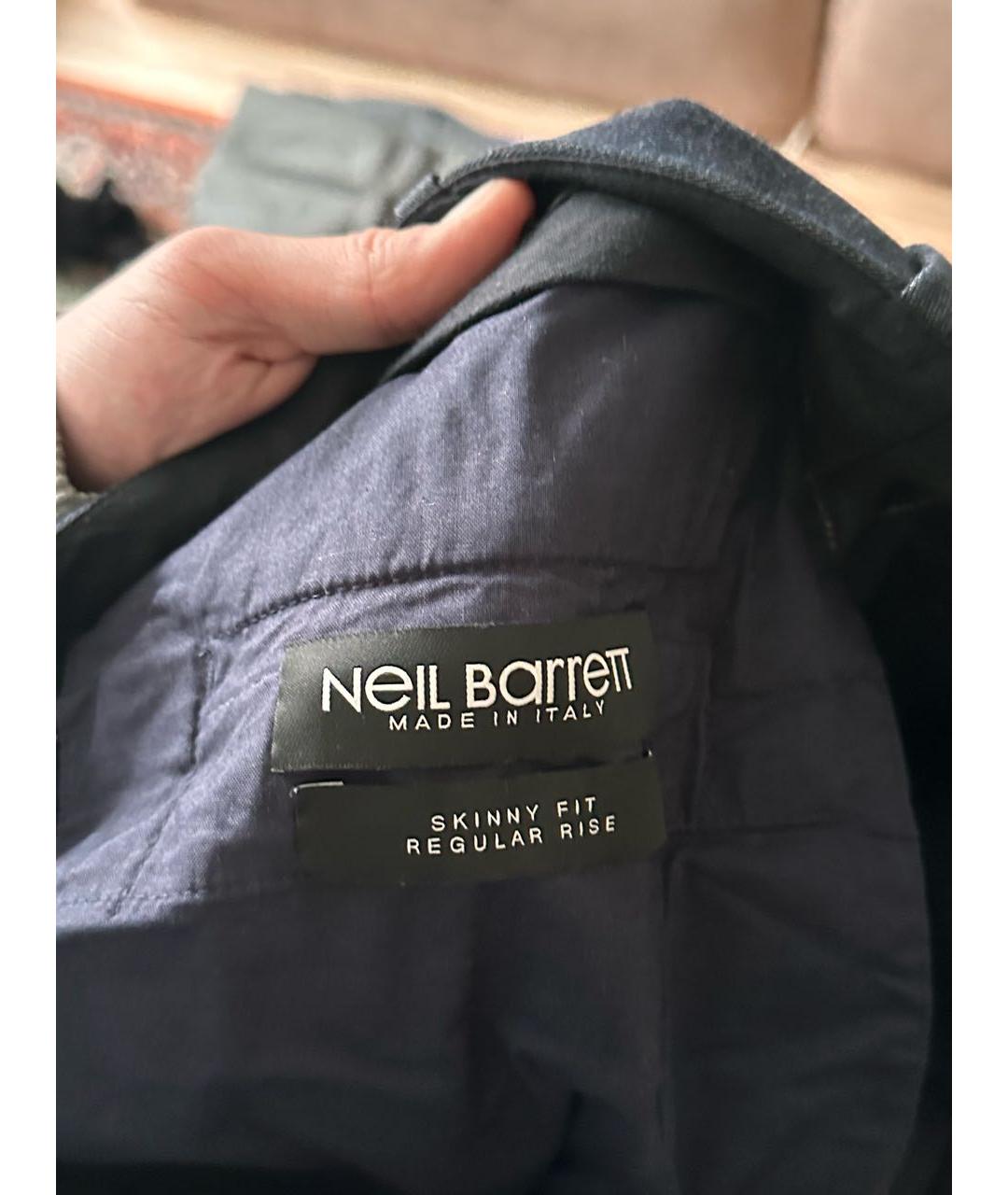 BARRETT Темно-синие повседневные брюки, фото 3