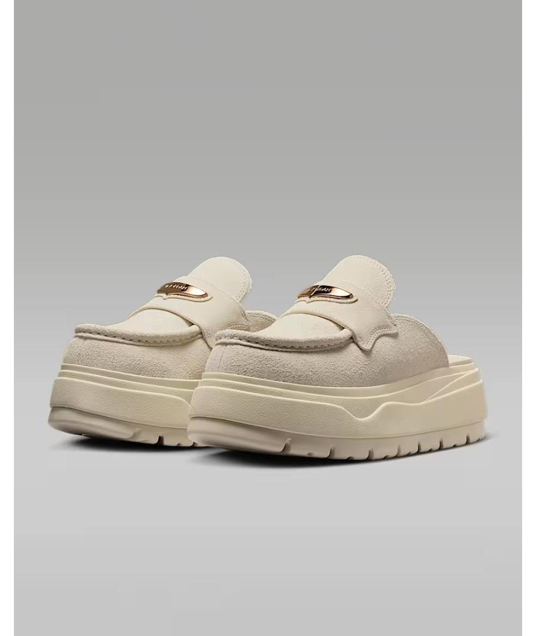 NIKE Бежевые замшевые мюли, фото 3