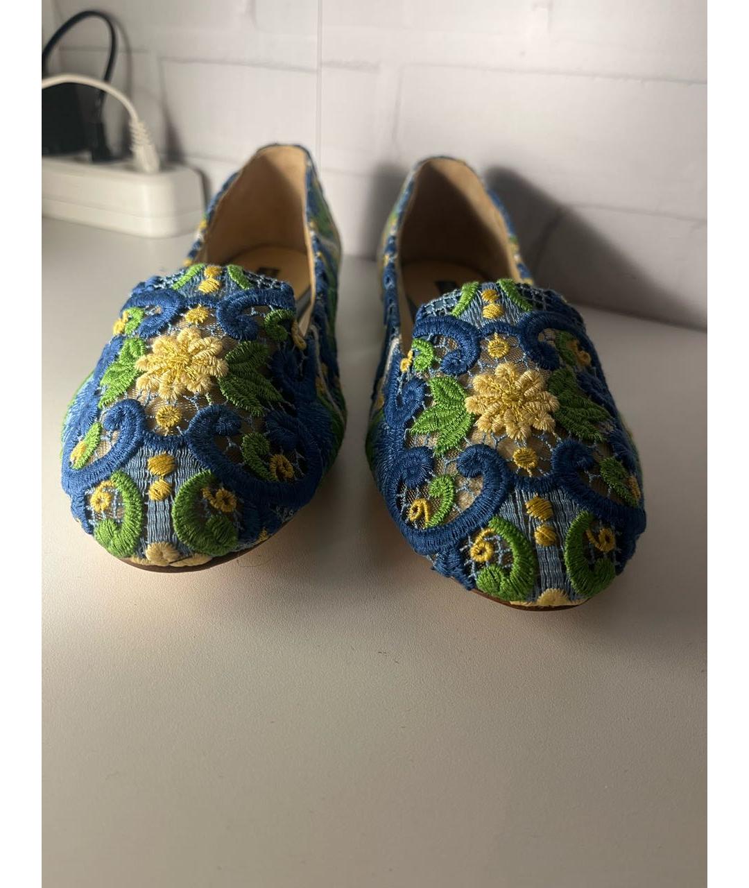 DOLCE&GABBANA Мульти текстильные балетки, фото 2