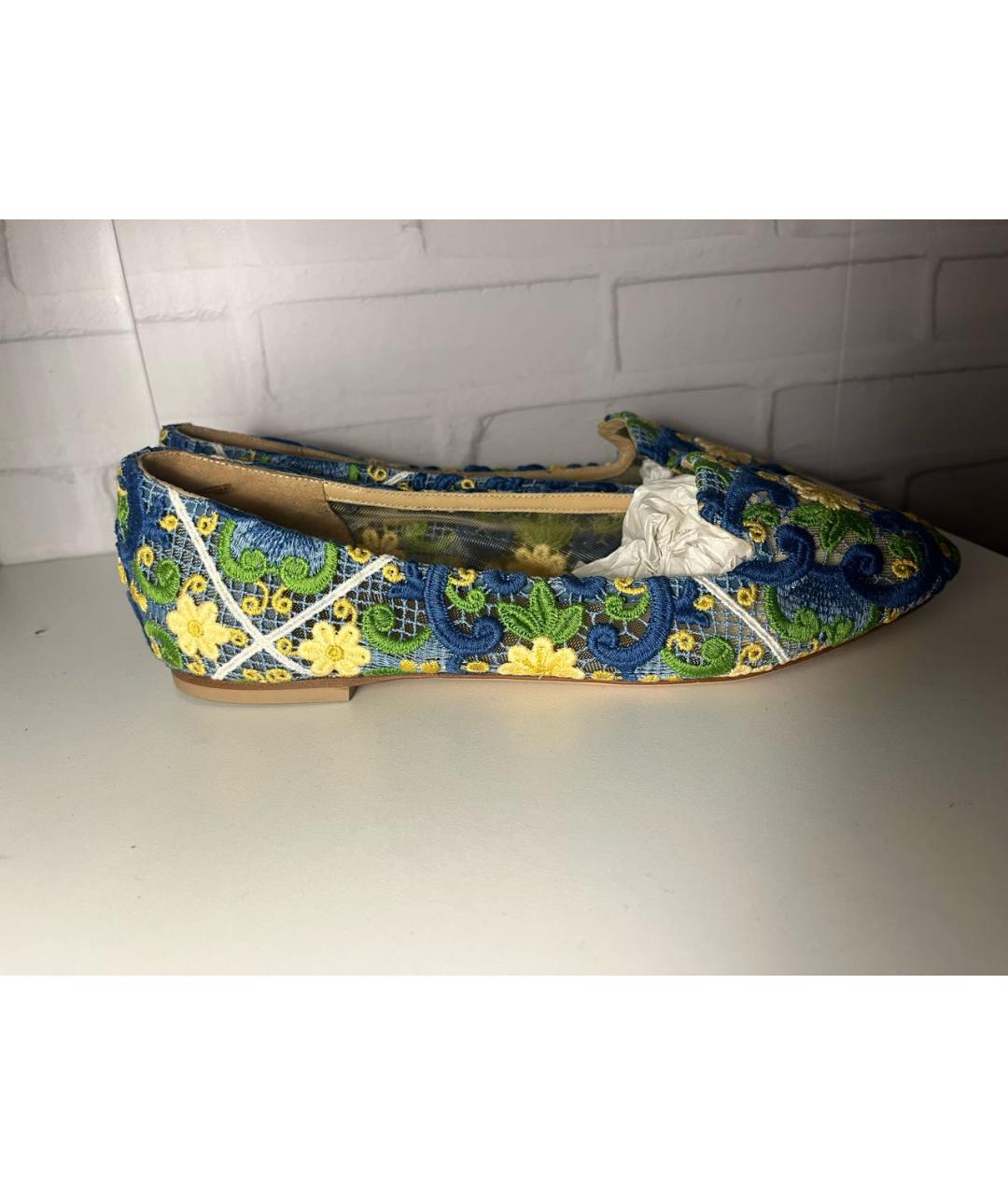 DOLCE&GABBANA Мульти текстильные балетки, фото 7