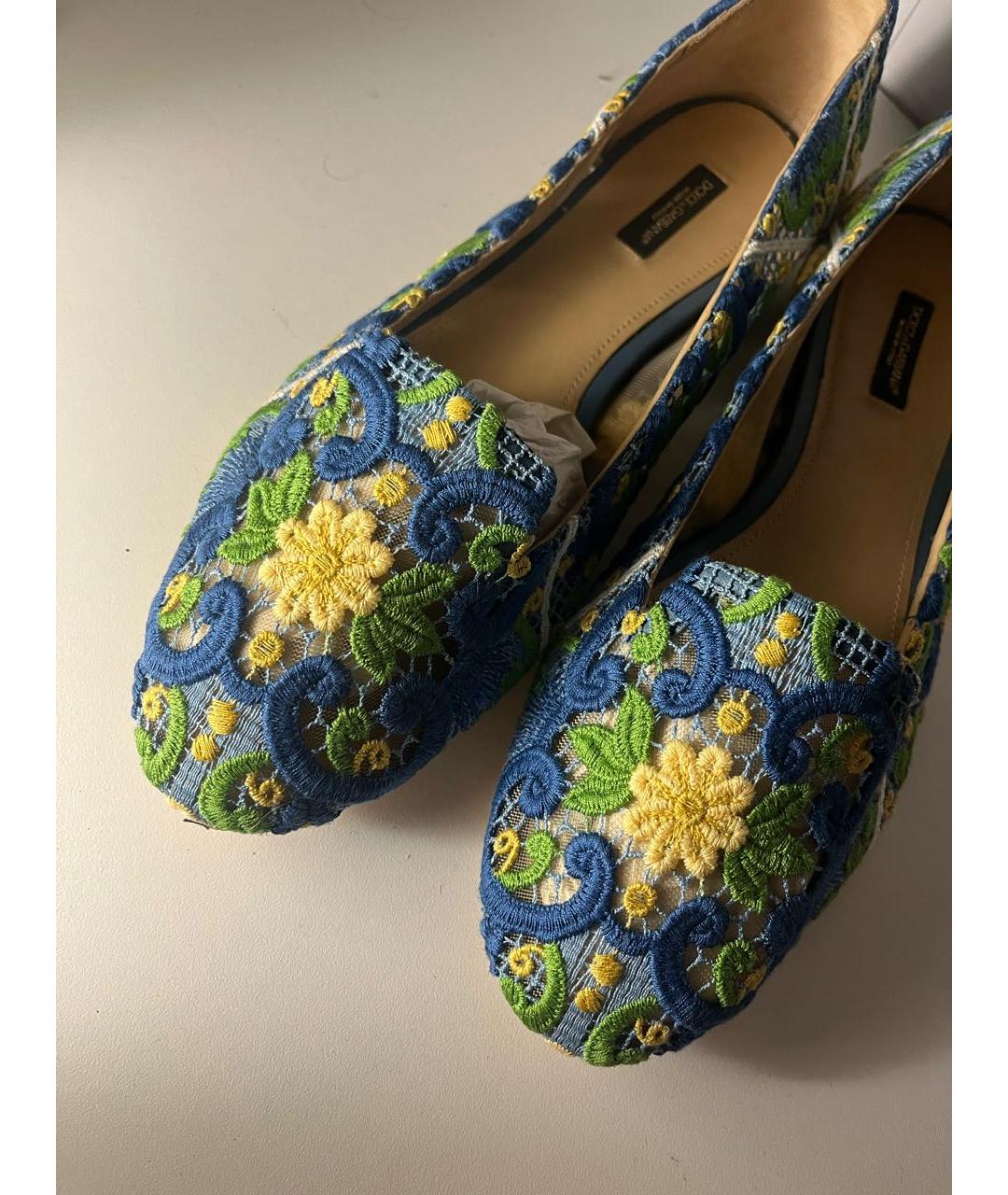 DOLCE&GABBANA Мульти текстильные балетки, фото 5