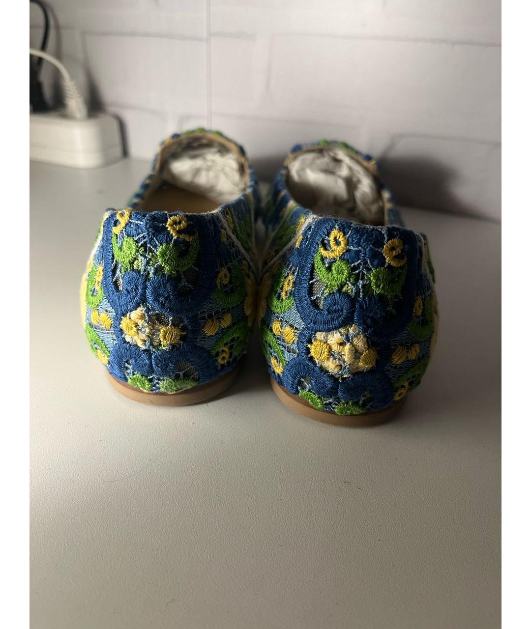 DOLCE&GABBANA Мульти текстильные балетки, фото 4